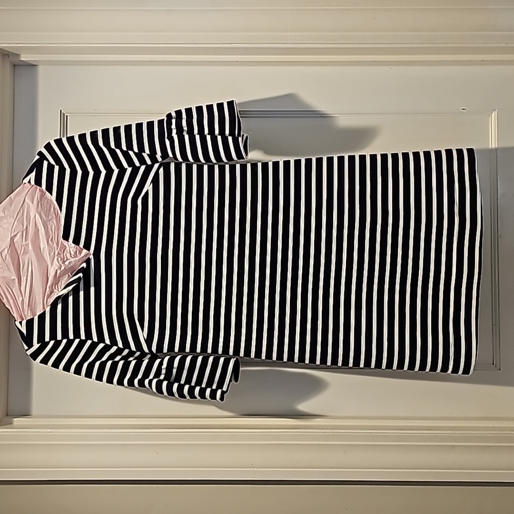 Elizabeth McKay navy & white striped dress size 2